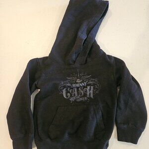 Johnny Cash Black Hoodie Size 3T